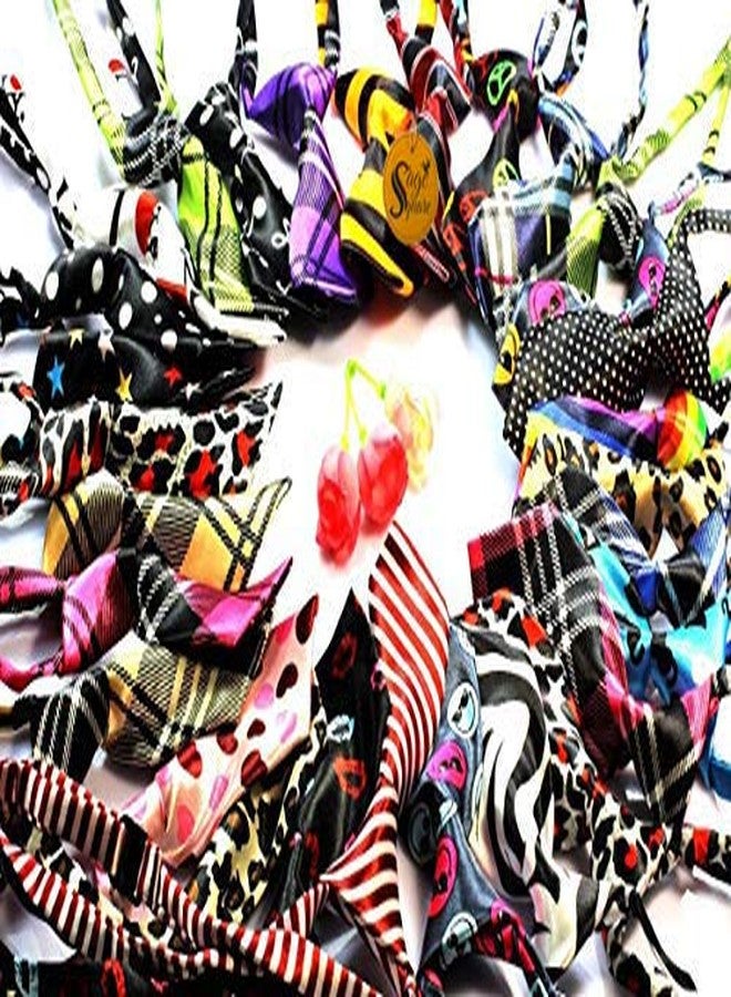 Sage Square Jumbo Size Adjustable Fashion Party, Function, Weeding Cum Formal Costume Neck Tie Cum Necktie for Dog/Puppy/Cat/Kitten (Random) (1 Piece) - Image 3